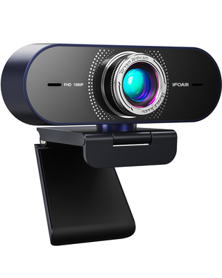 Webcam scorrente del video webcam del computer di IFOAIR HD 1080P pro con una lente anabbagliante di 6 strati